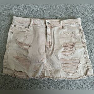 American Eagle pink Jean skirt